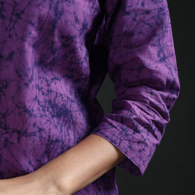 Hand Batik Print Cotton Straight Long Kurta for Women 11