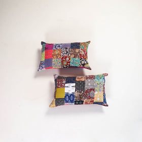 Handcrafted Patchwork Pillow Covers (Set of 2) 12