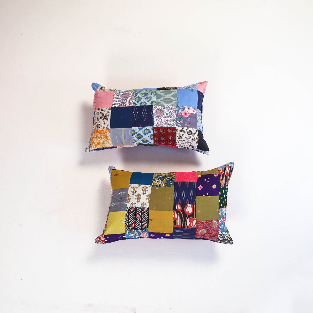 Handcrafted Patchwork Pillow Covers (Set of 2) 13