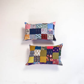 Handcrafted Patchwork Pillow Covers (Set of 2) 13