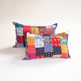 Handcrafted Patchwork Pillow Covers (Set of 2) 14