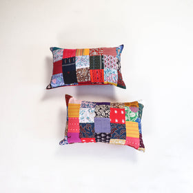 Handcrafted Patchwork Pillow Covers (Set of 2) 14