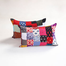 Handcrafted Patchwork Pillow Covers (Set of 2) 16