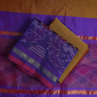 3pc Handloom Silk Cotton Pochampally Ikat Dress Material 52