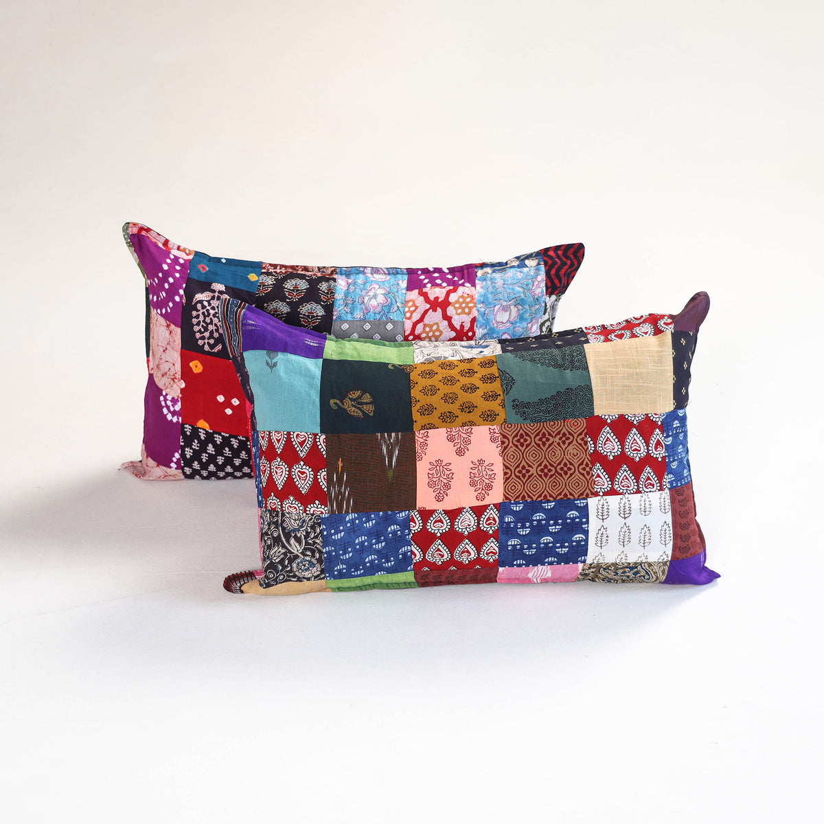 Handcrafted Patchwork Pillow Covers (Set of 2) 17