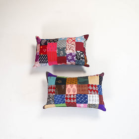 Handcrafted Patchwork Pillow Covers (Set of 2) 17