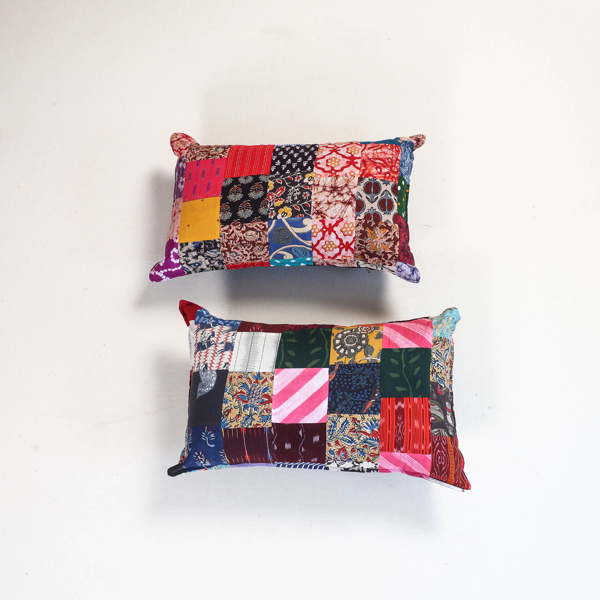 Handcrafted Patchwork Pillow Covers (Set of 2) 18