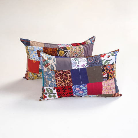 Multicolor - Handcrafted Patchwork Pillow Covers (Set of 2) 19
