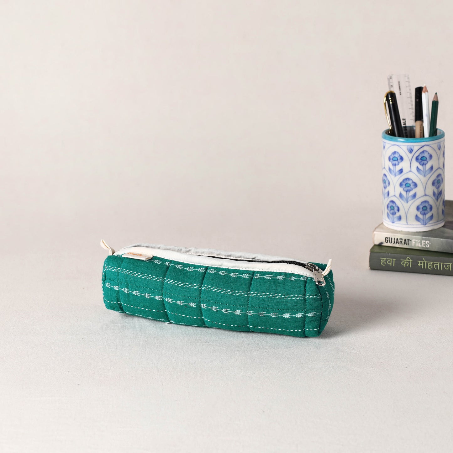Handcrafted Quilted Pencil Pouch 09