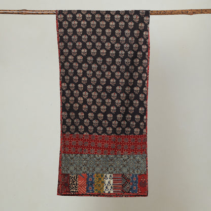 Multicolor - Ajrakh Block Printed Patchwork Cotton Stole 35