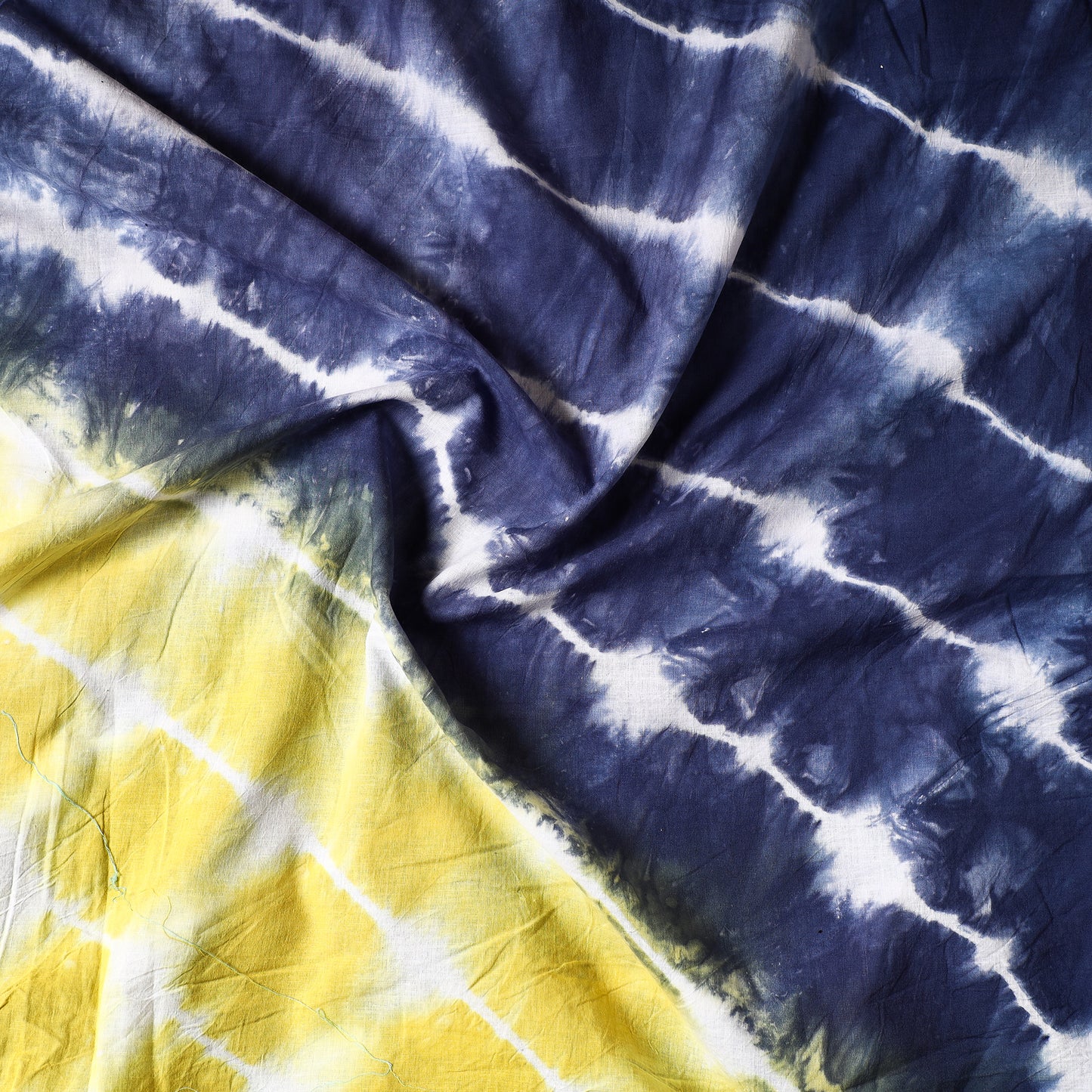 Yellow - Shibori Tie-Dye Cotton Precut Fabric