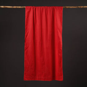 Red - hand embroidered lucknow chikankari cotton stole 01