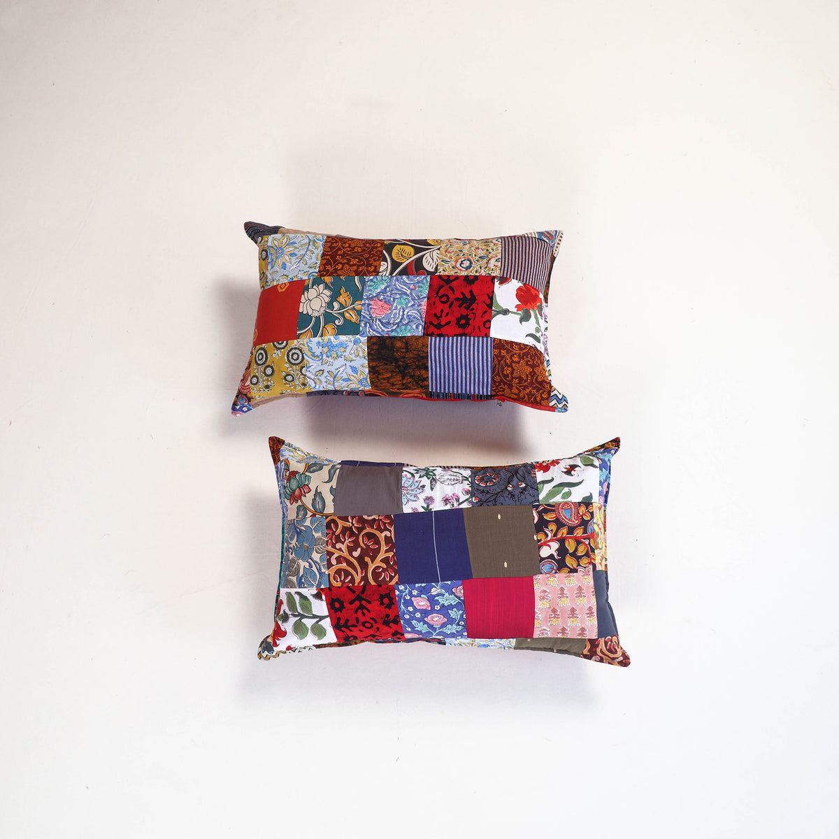 Handcrafted Patchwork Pillow Covers (Set of 2) 19