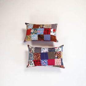 Handcrafted Patchwork Pillow Covers (Set of 2) 19