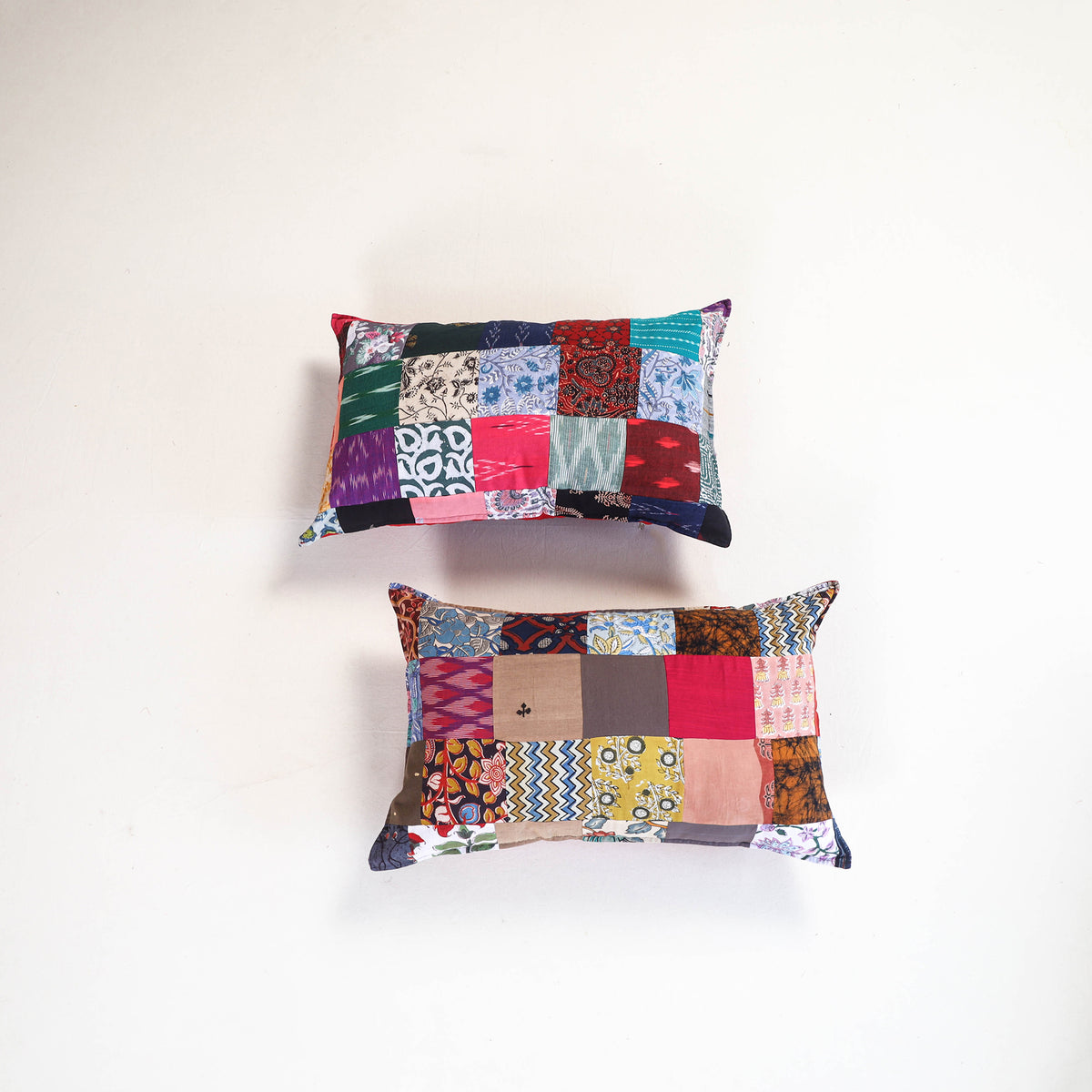Handcrafted Patchwork Pillow Covers (Set of 2) 21