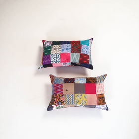 Handcrafted Patchwork Pillow Covers (Set of 2) 21