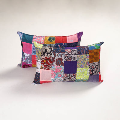 Handcrafted Patchwork Pillow Covers (Set of 2) 22
