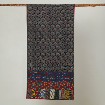 Multicolor - Ajrakh Block Printed Patchwork Cotton Stole 18