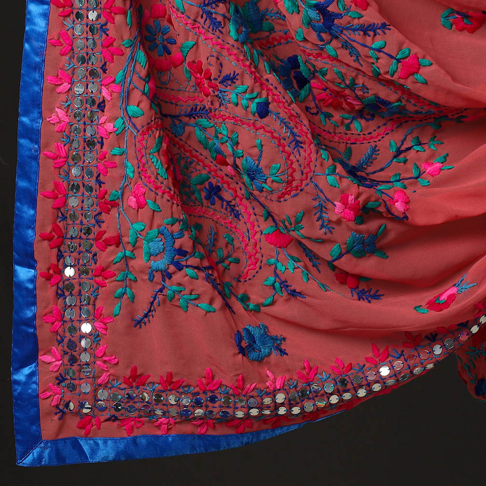 Phulkari Embroidery Dress Material 