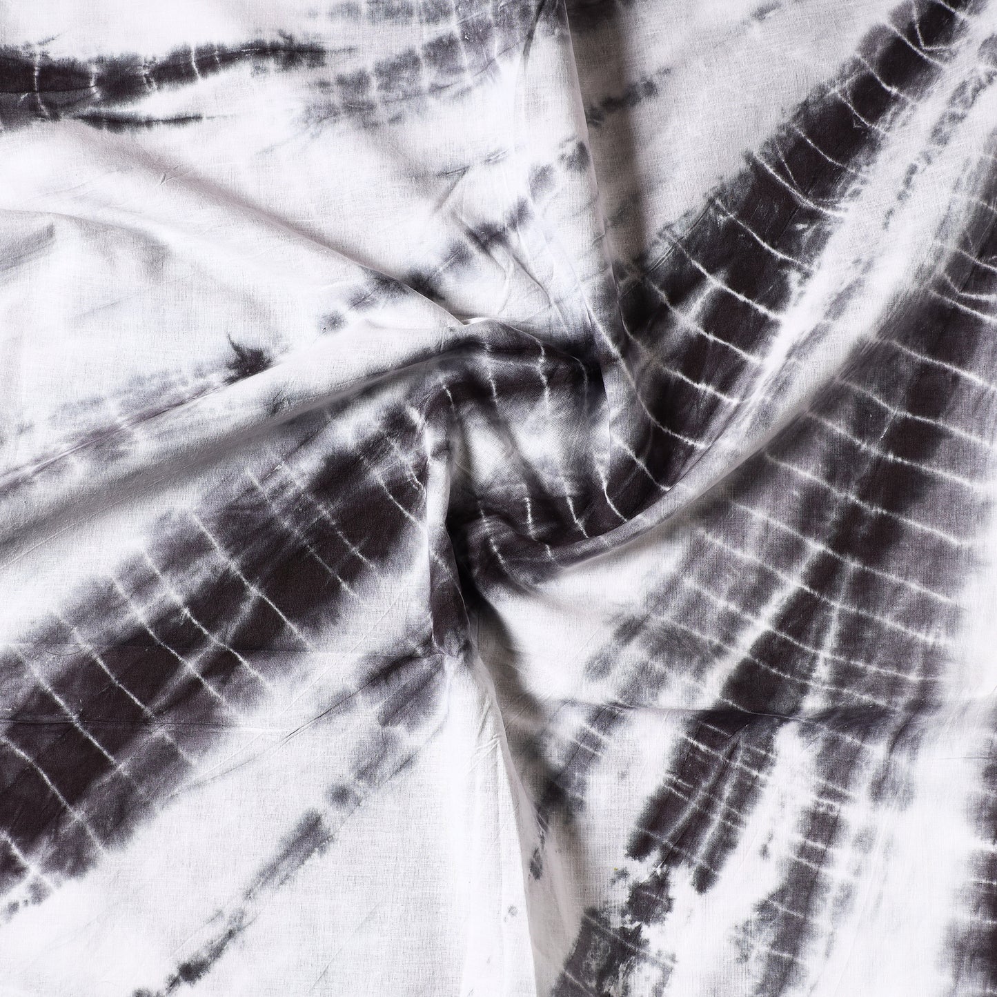 Brown - Shibori Tie-Dye Cotton Precut Fabric (1 Meter)