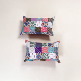 Handcrafted Patchwork Pillow Covers (Set of 2) 23