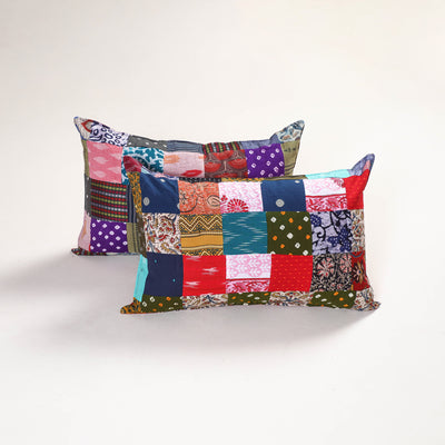 Handcrafted Patchwork Pillow Covers (Set of 2) 24