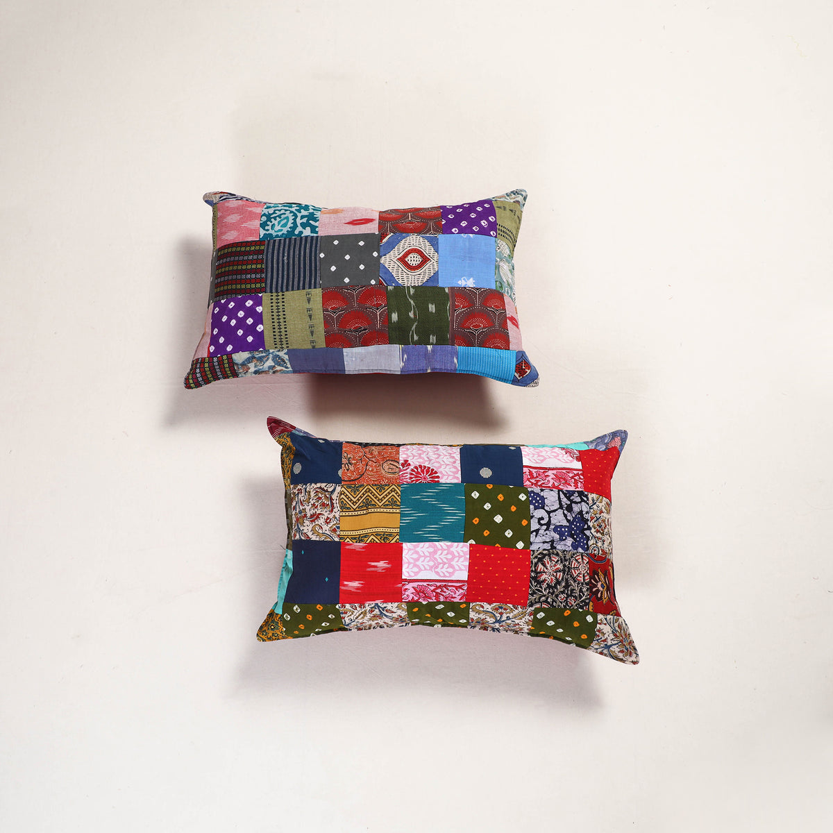 Handcrafted Patchwork Pillow Covers (Set of 2) 24