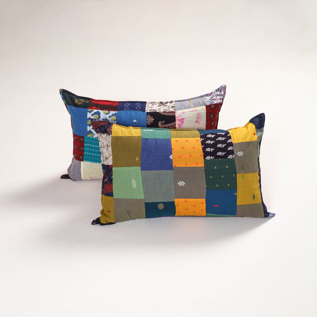 Handcrafted Patchwork Pillow Covers (Set of 2) 25