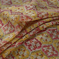 Multicolor - Sanganeri Block Print Pure Wool Fabric 13