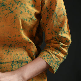Hand Batik Print Cotton Straight Long Kurta for Women 08