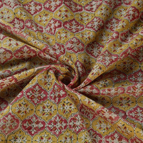 Buy Multicolor Sanganeri Block Print Pure Wool Fabric Online