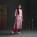 Hand Batik Print Cotton Straight Long Kurta for Women 12