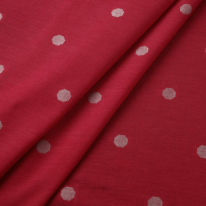 Red - Jacquard Prewashed Cotton Fabric 17