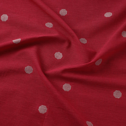 Red - Jacquard Prewashed Cotton Fabric 17