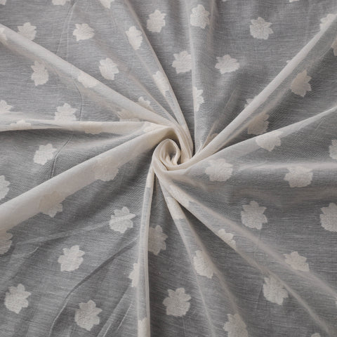 Banarasi Handwoven Cutwork Buti Cotton Fabric 03