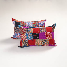 Handcrafted Patchwork Pillow Covers (Set of 2) 27