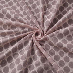 Pink - Banarasi Handwoven Cutwork Buti Cotton Fabric 04