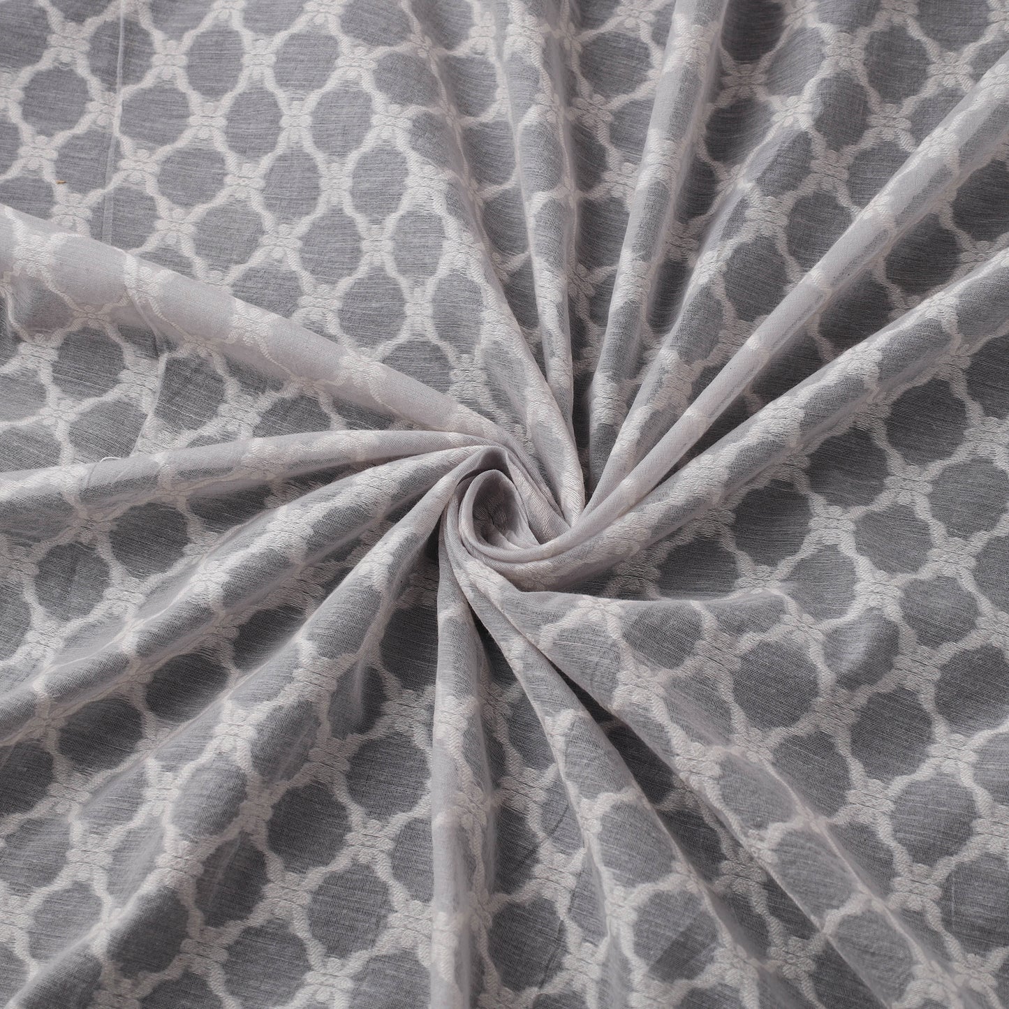 Banarasi Handwoven Cutwork Buti Cotton Fabric 05