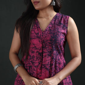 Hand Batik Print Cotton Straight Kurta with Palazzo Set for women 11