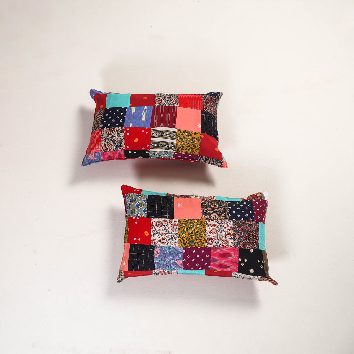 Handcrafted Patchwork Pillow Covers (Set of 2) 28