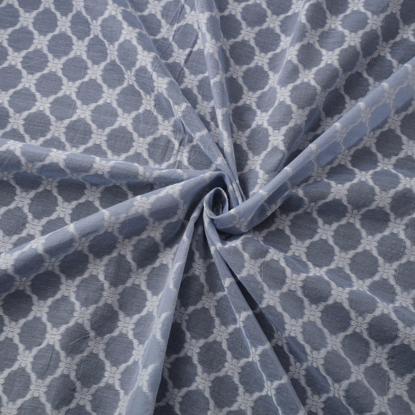 Banarasi Handwoven Cutwork Buti Cotton Fabric 08