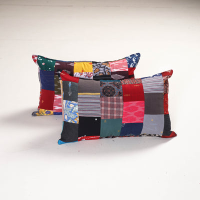 Handcrafted Patchwork Pillow Covers (Set of 2) 30