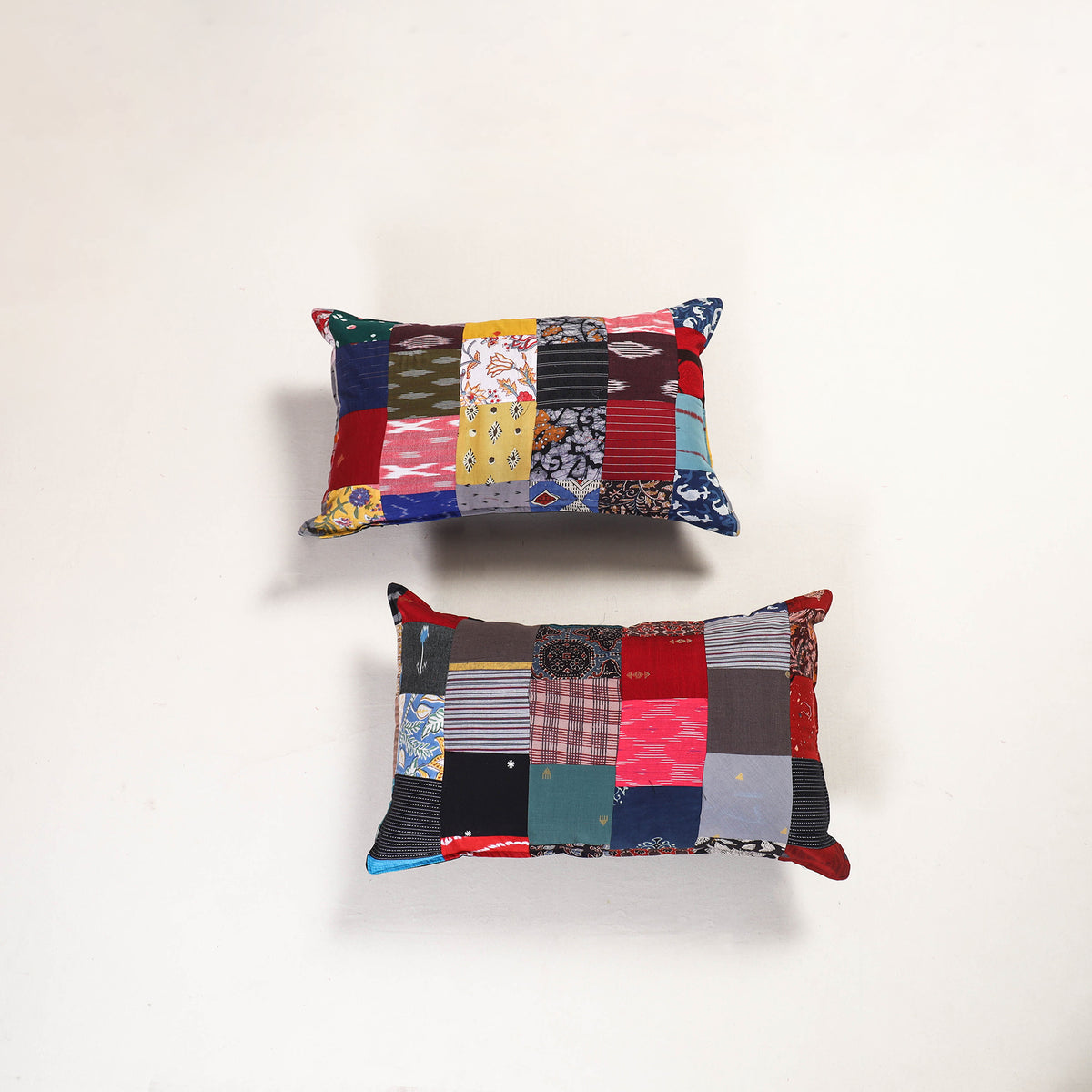 Handcrafted Patchwork Pillow Covers (Set of 2) 30