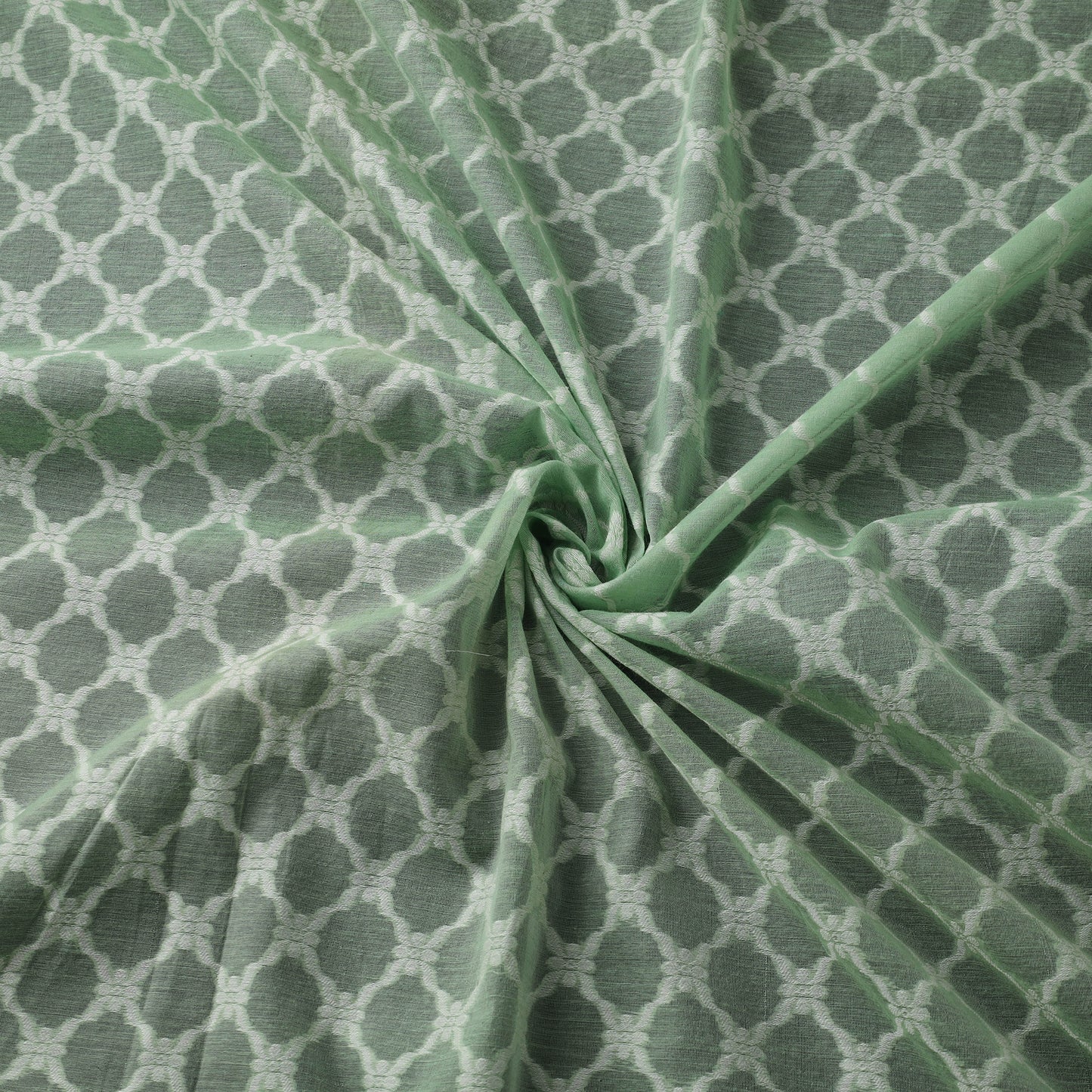 Banarasi Handwoven Cutwork Buti Cotton Fabric 10