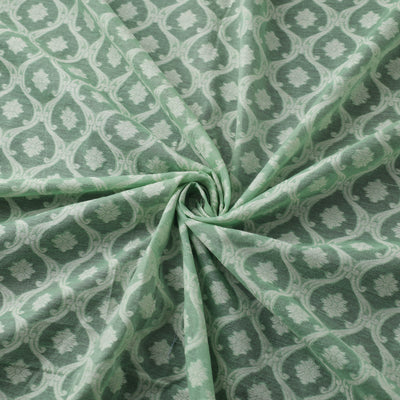 Banarasi Handwoven Cutwork Buti Cotton Fabric 11