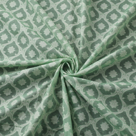 Banarasi Handwoven Cutwork Buti Cotton Fabric 11