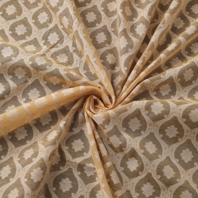 Banarasi Handwoven Cutwork Buti Cotton Fabric 12