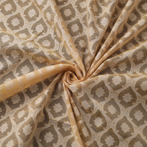 Banarasi Handwoven Cutwork Buti Cotton Fabric 12