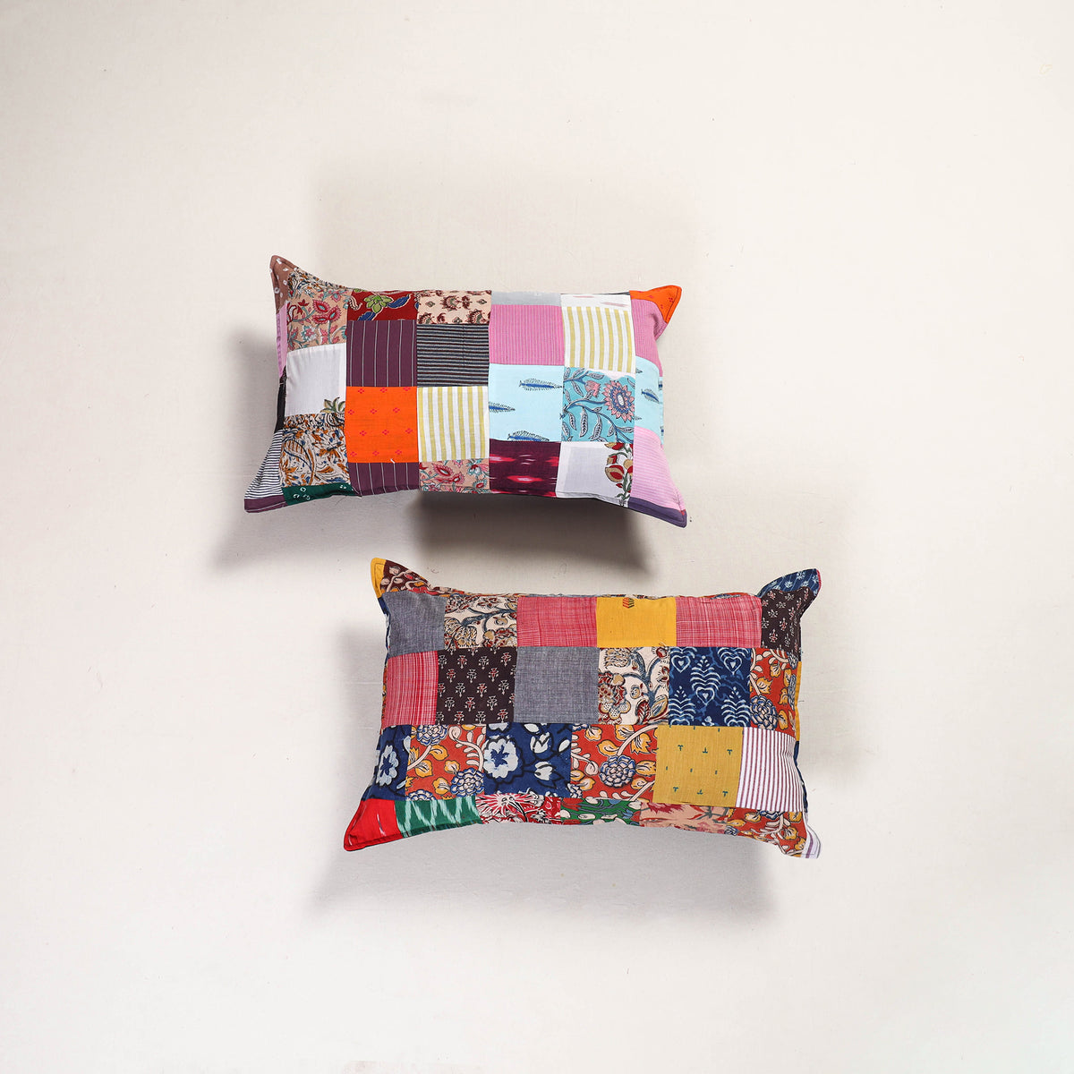 Handcrafted Patchwork Pillow Covers (Set of 2) 32