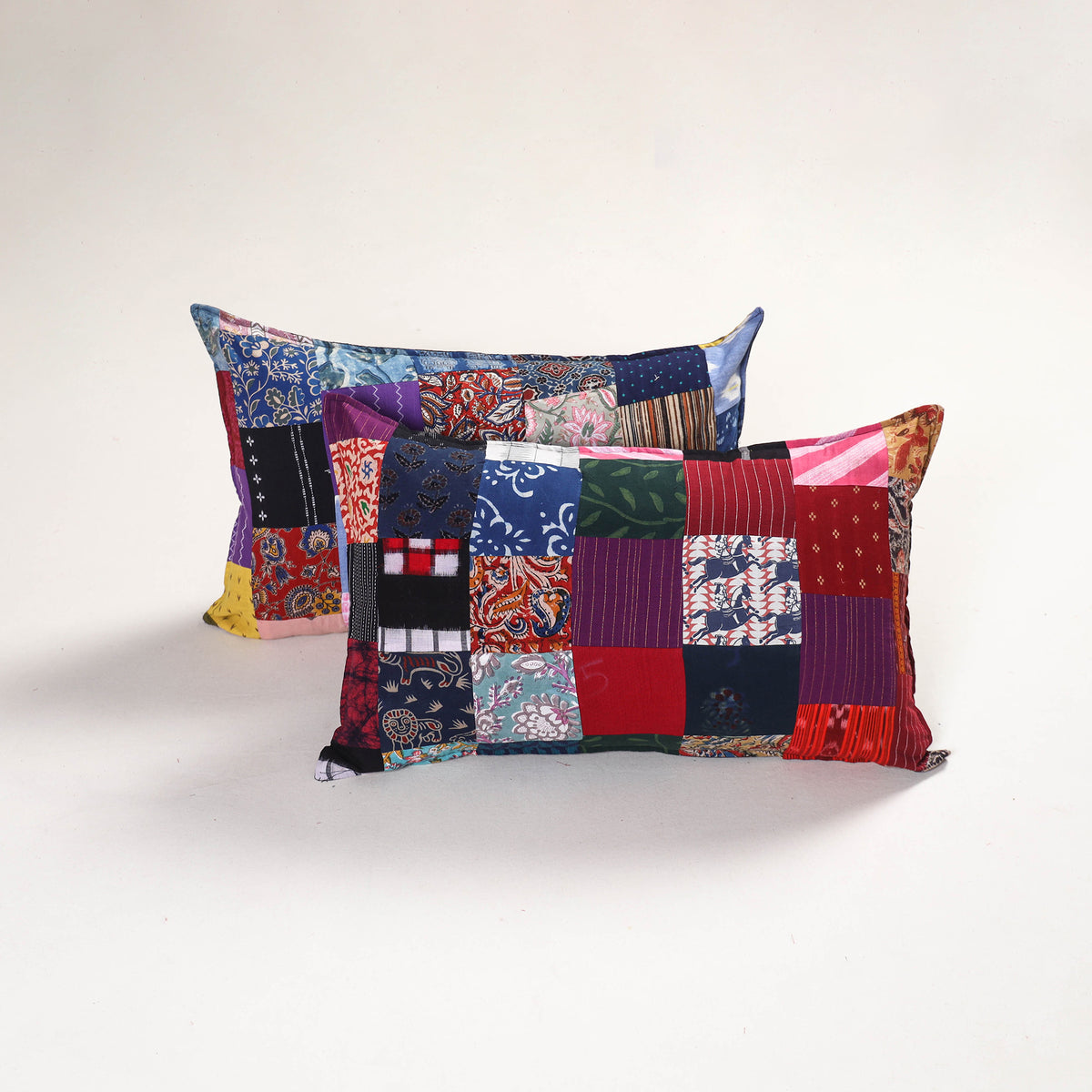 Handcrafted Patchwork Pillow Covers (Set of 2) 33